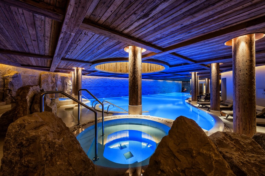 The Alpina Gstaad, Switzerland, Six Senses Spa, swimming pool